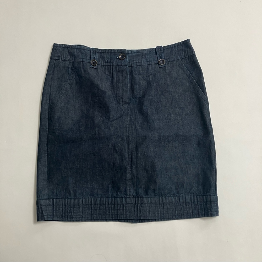 TRINA TURK denim midi skirt